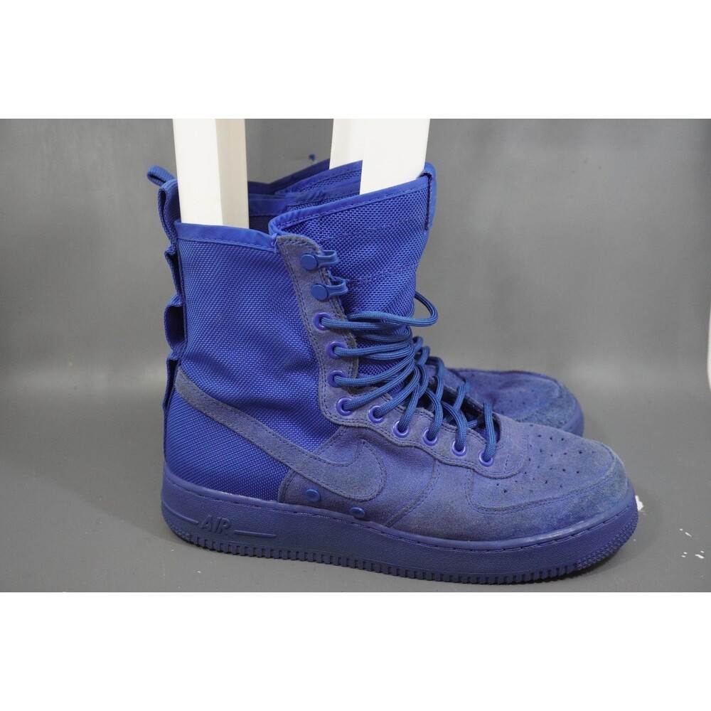 Nike SF AF1 Royal Blue Mens 9.5 Special Field Air Force 1 Boot Shoes 864024-401